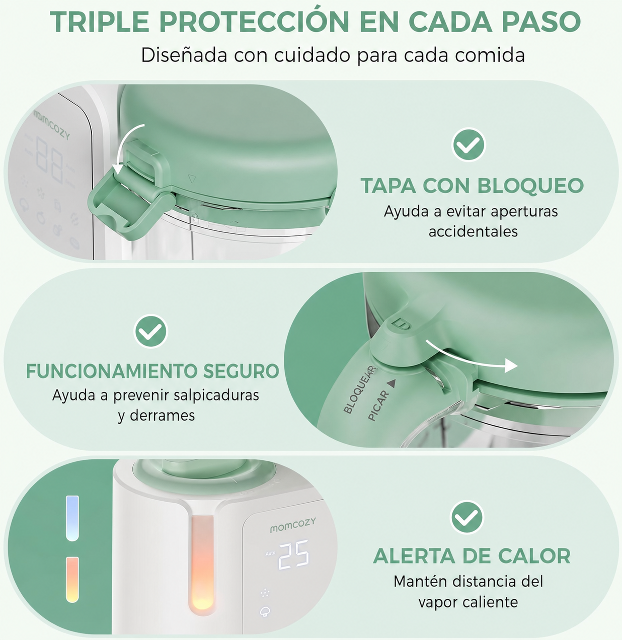 Momcozy AutoMeal en español — imagen 9