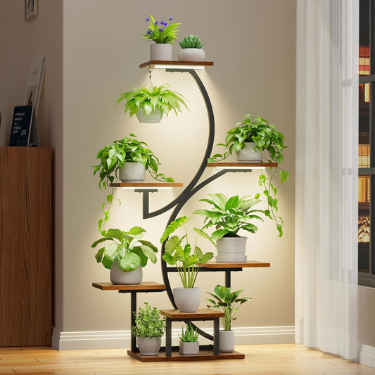 LumiPlant™ LED Plantenstandaard met 7 Niveaus