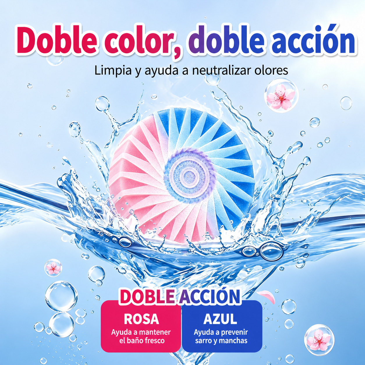 Doble color: limpieza y frescura
