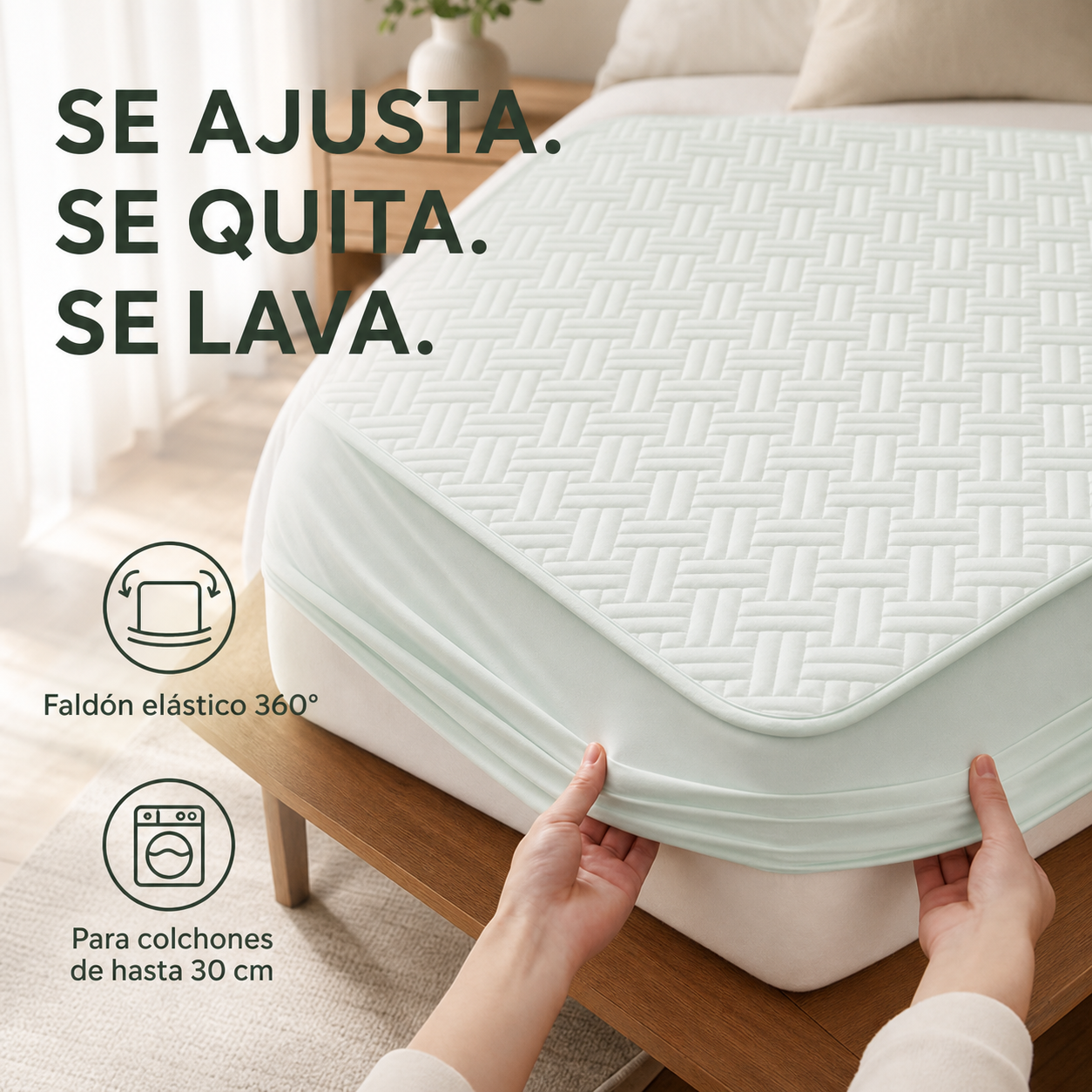 Pack 3 protectores de colchón impermeables — imagen 6