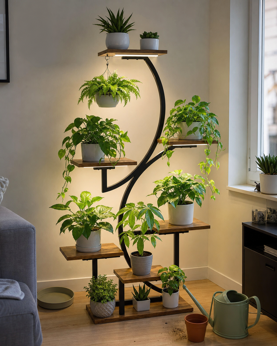 LED-plantenstandaard voor kamerplanten